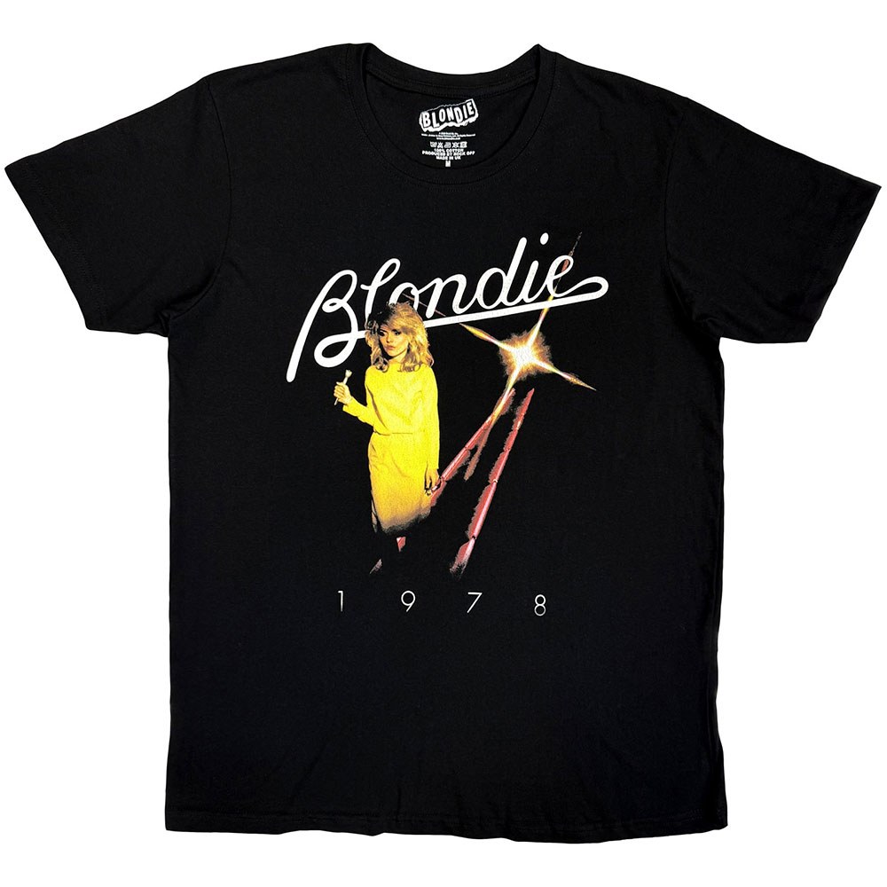 Blondie - Yellow Dress 1978 Heren Tshirt - Zwart